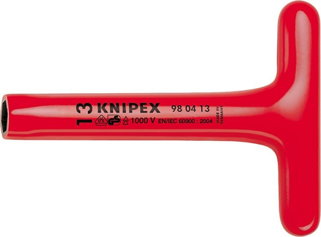 Chiave esagonale Knipex KNIPEX, isolata fino a 1000V con impugnatura a croce SW22, L: 200mm 98 04 22 NUOVO