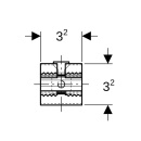 Connettore con profilo GIS Geberit 461200001 NUOVO