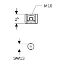 Clip de fixation Geberit GIS 461004001 NOUVEAU