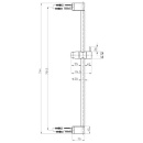 Asta doccia Evenes Techno 700 mm cromata NUOVO