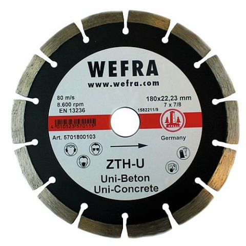 Wefra Diamanttrennscheibe Universal ZTH-U 180 x 22 mm 5701800103 NEU