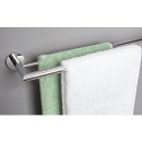 Evenes Double barre porte-serviettes Eldrid L=650 mm laiton chromé carré NEUF