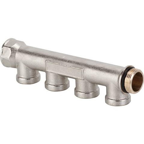 Ivar manifold 4-way DN 25 (1"") x IG DN 15 (1/2""), nickel-plated brass NEW