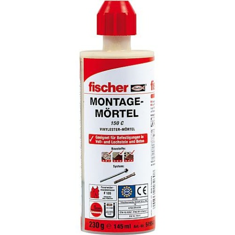 Fischer Montagemörtel 150 C, Inhalt: 145 ml 519547 NEU