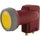 Schwaiger Digital Twin LNB Brick red RAL 8012 40mm/ Sun...