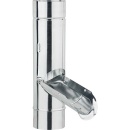 Grömo regenwaterklep, verzonken greep, 76, zink 62803 NIEUW