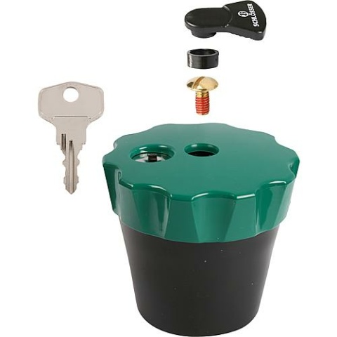 Cerraduras Manilla con cerradura verde-negro 19220000201 NUEVO