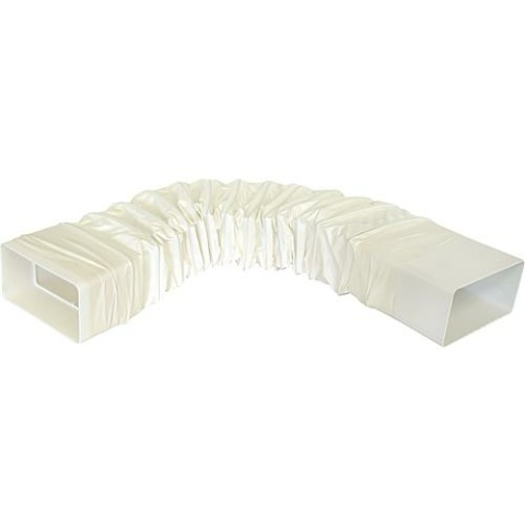 Kolanko Helios FLBF 100 elastyczne 110 x 55 mm plastikowe białe 60707 NOWOŚĆ