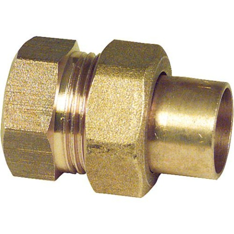 IBP Red brass solder fittings 4330g Screw connection flat sealing single internal thread 28-R 1"" NEW