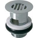 Válvula de eje 1 1/4"" x 60 mm latón cromado sin rebosadero con filtro NUEVO