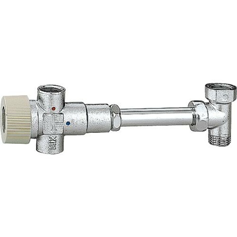 Caleffi Mitigeur thermostatique 522 réglable, chromé, 1/2"" Plage de réglage : 40°C à 60°C 522440 SORTIE NOUVELLE