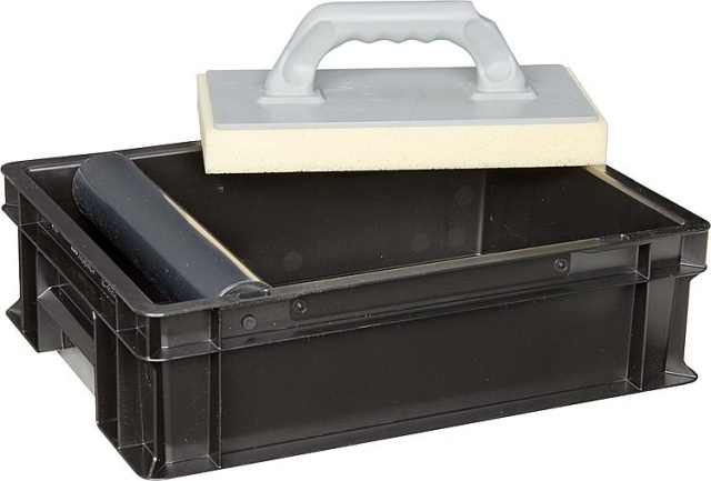 Haromac Fliesenwasch-Set 3-teilig mit Rolle und Hydro-Waschbrett 2422420 NEU