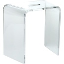 Evenes stool made of transparent acrylic 390 x 405 x 220 mm NEW