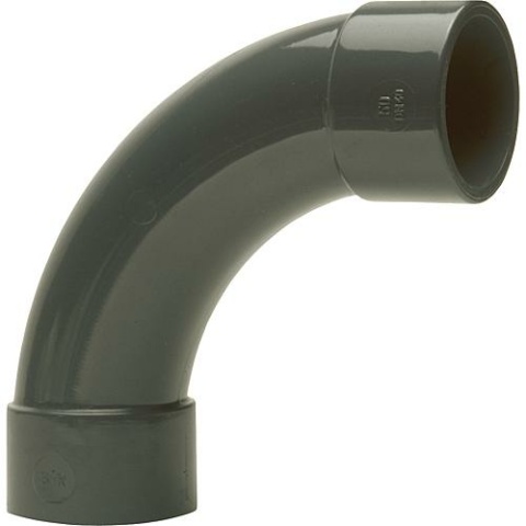 Bänninger PVC-U - Adhesive fitting bend 90°, 50 mm, adhesive socket on both sides 621.00.01.50 NEW