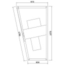 Vasca salvaspazio Evenes LAGO I sinistra 1700x500x1000/655 mm acrilico, bianco NUOVO