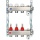Evenes heating circuit manifold ACT2, DN 25 (1"") stainless steel, 8 heating circuits with flowmeter NEW