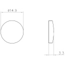 Normbau Abdeckkappe 0289102 15x15x3 Dunkelgrau 289102018 NEU