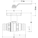 Giacomini Press-Kugelhahn DN 15 18mm, Flügelgriff  R851VY102 NEU