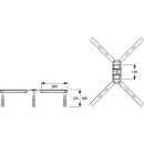 Piede per piatto doccia Mepa BW Eco 150 152 NUOVO