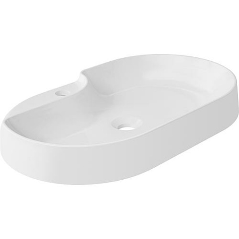 Evenes Design-Aufsatz-WT EDMANA BxHxT: 600x102x380 mm Mineralguss weiß 623532061103 NEU