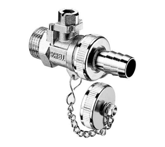 Schell F+E-Kugelhahn Schlauchverschr., 16bar, 1/2", mattchrom 139540399 NEU