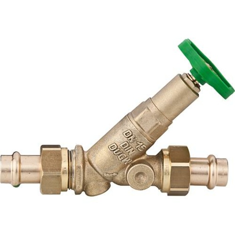 Schlösser free-flow valve with press-fit fitting-Viega DN 20/22mm non-mainst. Spindle 15822200001 NEW