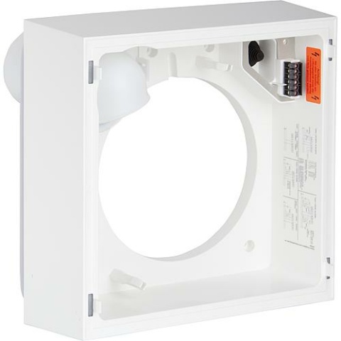 Lunos opbouwbehuizing Silvento 3/AP, afvoeraansluiting DN80 achterzijde 039 144 NIEUW