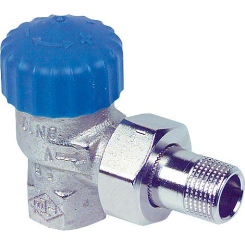 HEIMEIER thermostaatkraan brons vernikkeld R 3/4""Durchg.Schwerkraftausf. NIEUW