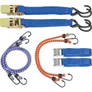 8-delige span- en spanbandenset NIEUW