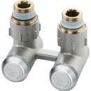 Simplex Zweirohr-Hahnblock EV-A Eck vernickelt 15 mm mit...