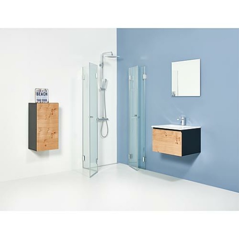 Evenes Farfalla kabina prysznicowa narożna 770x770x2000 mm szkło 8 mm ETC 2x drzwi 2-częściowe NOWOŚĆ