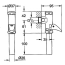 Grohe DAL automatic flush valve for WC StarLight chrome 37139000 NEW