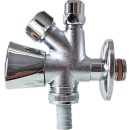 Geräteanschlussventil Kombi-Eck (poliert-verchr.) 1/2"" x 10 NEU