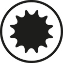 Gedore screwdriver bit 1/2 "" internal multi-tooth size 5 (G) 6158890 NEW