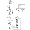Grohe basin mixer Bauflow S-Size chrome with temperature limiter NEW